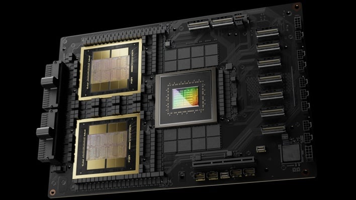 NVIDIA Blackwell superchip close-up